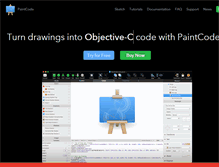 Tablet Screenshot of paintcodeapp.com